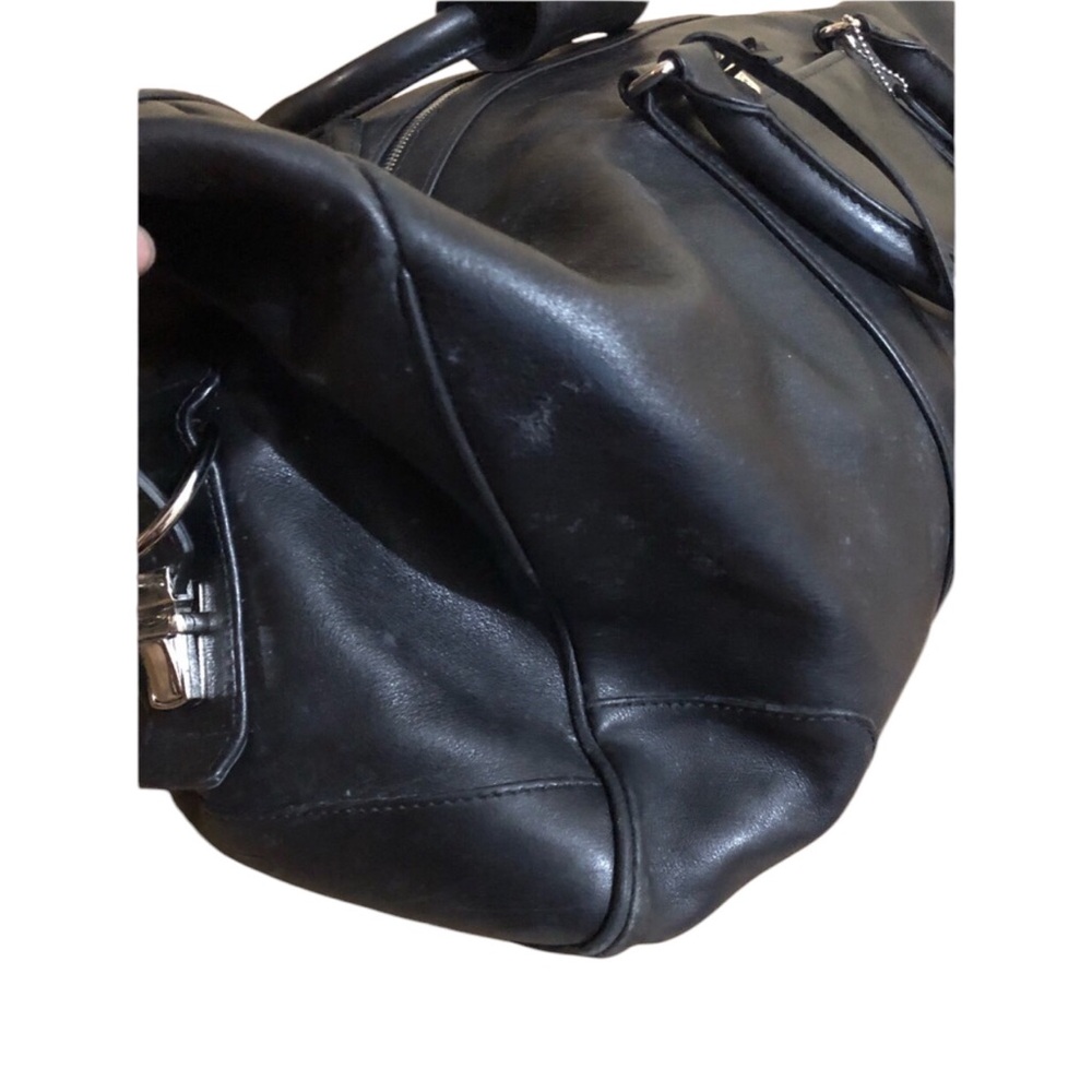 Coach Black Leather Duffle Travel bag - Picture 2 of 13
